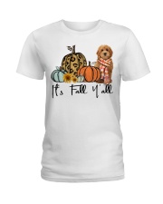 Fall Pumpkin Goldendoodle Ladies T-Shirt tile