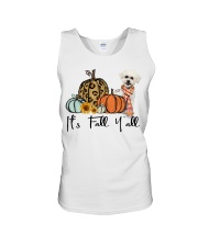 Fall Pumpkin Bichon Frise 2 Unisex Tank tile