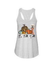 Fall Pumpkin Bichon Frise 2 Ladies Flowy Tank tile