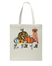 Fall Pumpkin Rhodesian Ridgeback Tote Bag tile
