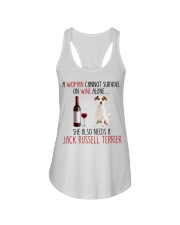 She Also Needs - Jack Russell Terrier Ladies Flowy Tank tile