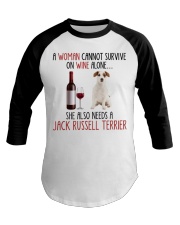 She Also Needs - Jack Russell Terrier Baseball Tee tile