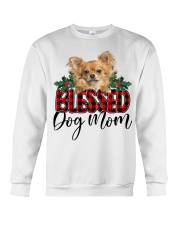 Blessed Dog Mom - Long-haired Tan Chihuahua Crewneck Sweatshirt tile