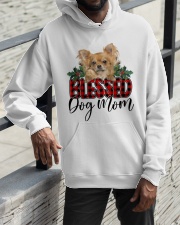 Blessed Dog Mom - Long-haired Tan Chihuahua Hooded Sweatshirt apparel-hooded-sweatshirt-lifestyle-front-11