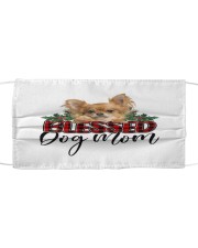 Blessed Dog Mom - Long-haired Tan Chihuahua Mask tile