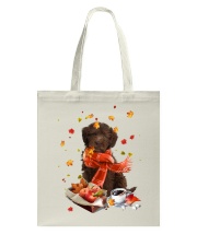 Autumn Leaves CHOCOLATE Labrador Tote Bag tile