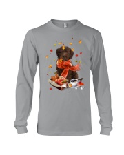 Autumn Leaves CHOCOLATE Labrador Long Sleeve Tee tile