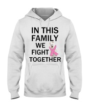 Fight Together - Japanese Spitz Hooded Sweatshirt tile