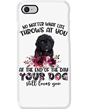 At The End - BLACK Goldendoodle Phone Case tile