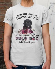 At The End - BLACK Goldendoodle Classic T-Shirt apparel-classic-tshirt-lifestyle-30