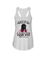 At The End - BLACK Goldendoodle Ladies Flowy Tank tile