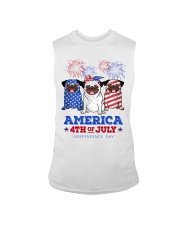 American Independence Day Pug Sleeveless Tee tile
