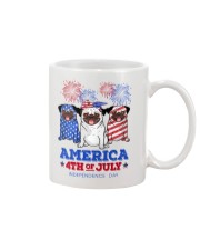 American Independence Day Pug Mug tile