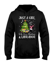 Girl Loves Christmas - Labrador Hooded Sweatshirt tile