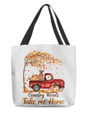 Country Fall - Border Terrier All-Over Tote tile