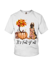 It is Fall - German Shepherd Youth T-Shirt tile