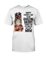 Father Day - Australian Shepherd 3 Classic T-Shirt tile