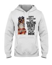 Father Day - Australian Shepherd 3 Hooded Sweatshirt tile