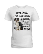 Sometimes - Australian Shepherd 2 Ladies T-Shirt tile