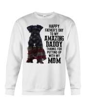 Father Day - Miniature schnauzer black Crewneck Sweatshirt tile