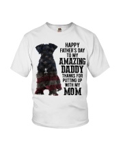Father Day - Miniature schnauzer black Youth T-Shirt tile