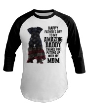 Father Day - Miniature schnauzer black Baseball Tee tile
