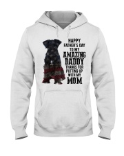 Father Day - Miniature schnauzer black Hooded Sweatshirt tile