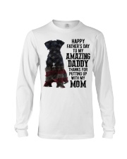 Father Day - Miniature schnauzer black Long Sleeve Tee tile