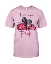 Pink Month - Basset Hound and Dapple Dachshund Classic T-Shirt front