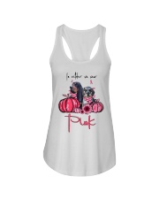 Pink Month - Basset Hound and Dapple Dachshund Ladies Flowy Tank tile