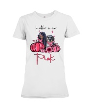 Pink Month - Basset Hound and Dapple Dachshund Premium Fit Ladies Tee tile