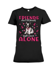 Cancer Alone - French Bulldog 2 Premium Fit Ladies Tee tile