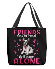 Cancer Alone - French Bulldog 2 All-Over Tote tile
