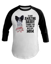 Amazing Daddy - Papillon Baseball Tee tile