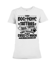 Dog Mom and Tattoos Premium Fit Ladies Tee tile