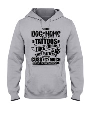 Dog Mom and Tattoos Hooded Sweatshirt tile