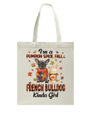 Pumpkin Kinda - Grey French Bulldog Tote Bag tile