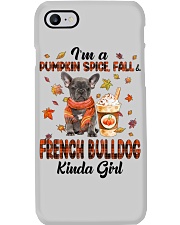 Pumpkin Kinda - Grey French Bulldog Phone Case tile