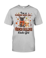 Pumpkin Kinda - Grey French Bulldog Classic T-Shirt front