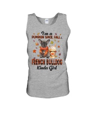 Pumpkin Kinda - Grey French Bulldog Unisex Tank tile