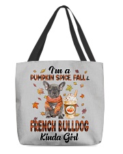 Pumpkin Kinda - Grey French Bulldog All-Over Tote tile