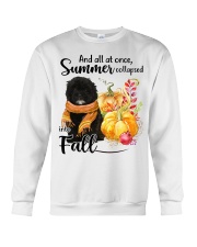 Into Fall - BLACK Shih-Poo Crewneck Sweatshirt tile