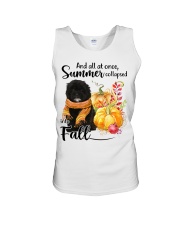 Into Fall - BLACK Shih-Poo Unisex Tank tile