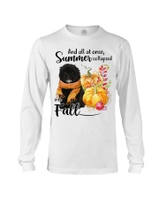 Into Fall - BLACK Shih-Poo Long Sleeve Tee tile