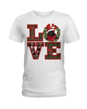 Christmas Love - BLACK American Cocker Spaniel Ladies T-Shirt tile