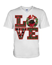 Christmas Love - BLACK American Cocker Spaniel V-Neck T-Shirt tile