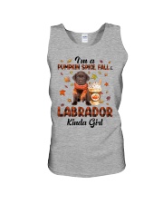 Pumpkin Kinda - CHOCOLATE Labrador Unisex Tank tile