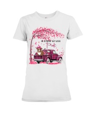 Pink Autumn - RED Boston Terrier Premium Fit Ladies Tee tile