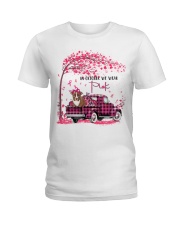 Pink Autumn - RED Boston Terrier Ladies T-Shirt tile
