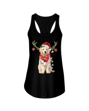 Reindeer - Golden Retriever Ladies Flowy Tank tile